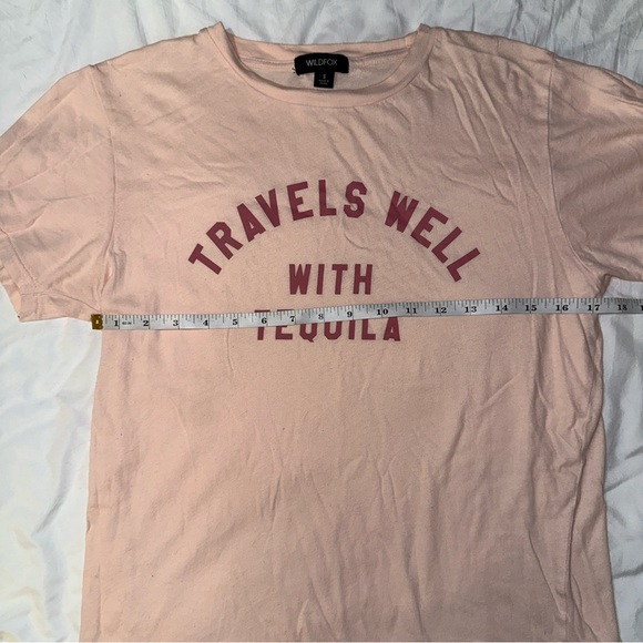 Wildfox | Travels Well With Tequila Crewneck Short Sleeve Jersey Keke Tee Shirt - Picture 10 of 12